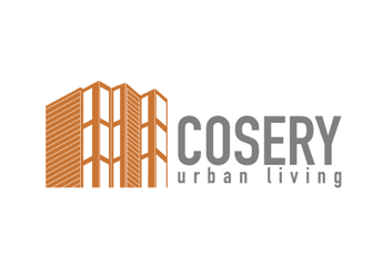 apartment building flat vector logo design