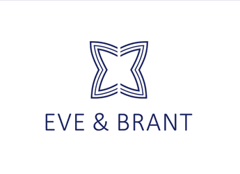 bag store logo with letters e and b with lines