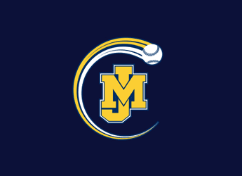 spinning ball forming crescent in baseball logo