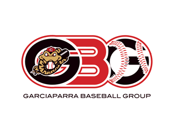 letters G, B and O with snake and ball in baseball logo