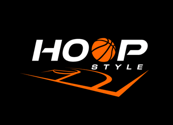 Basketball court in logo for a basketball services