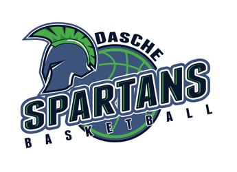 Spartans Basketball school Team Logo