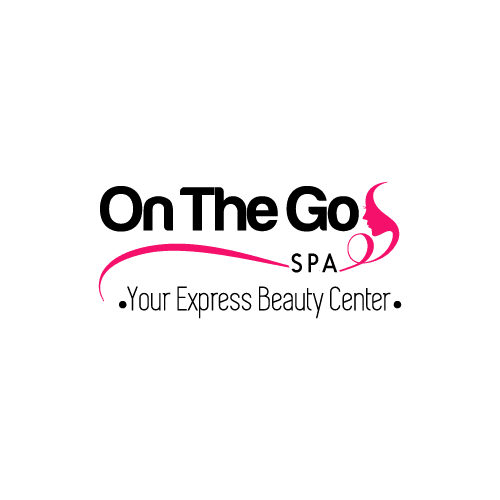 Modern female profile beauty salon logo