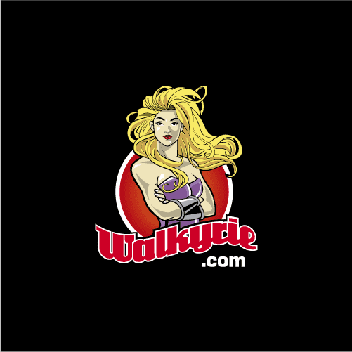 Illustrative Fitness Blog Logo of blond woman