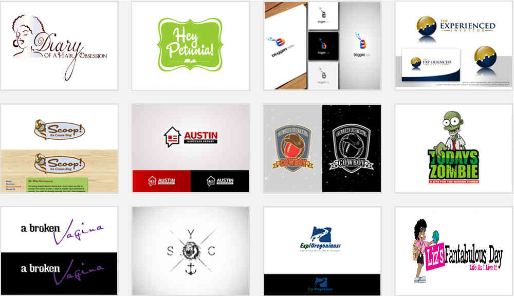 samples of blog logo design contests