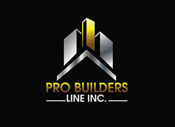 flat house builder logo design