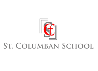 cross sign saint school logo