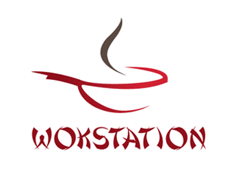 swoosh wok concept for chinese restaurant logo