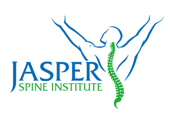 spine on man silhouette for chiropractic logo vector