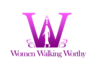 negative space woman and cross Christian logo design