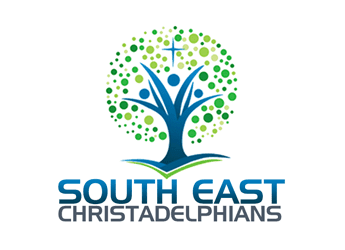 swoosh people forming dots tree icon for Christian group logo