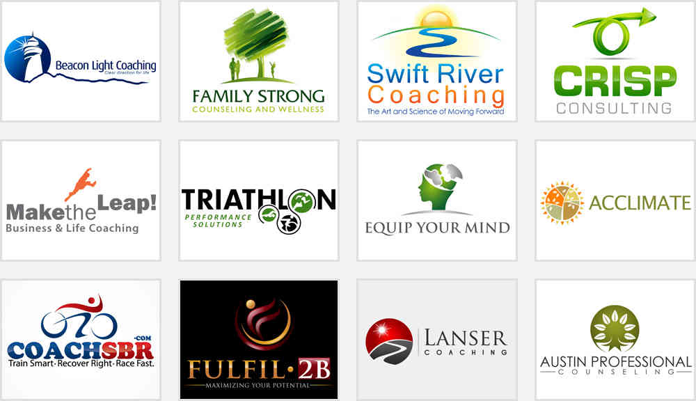coaching and counseling service logos