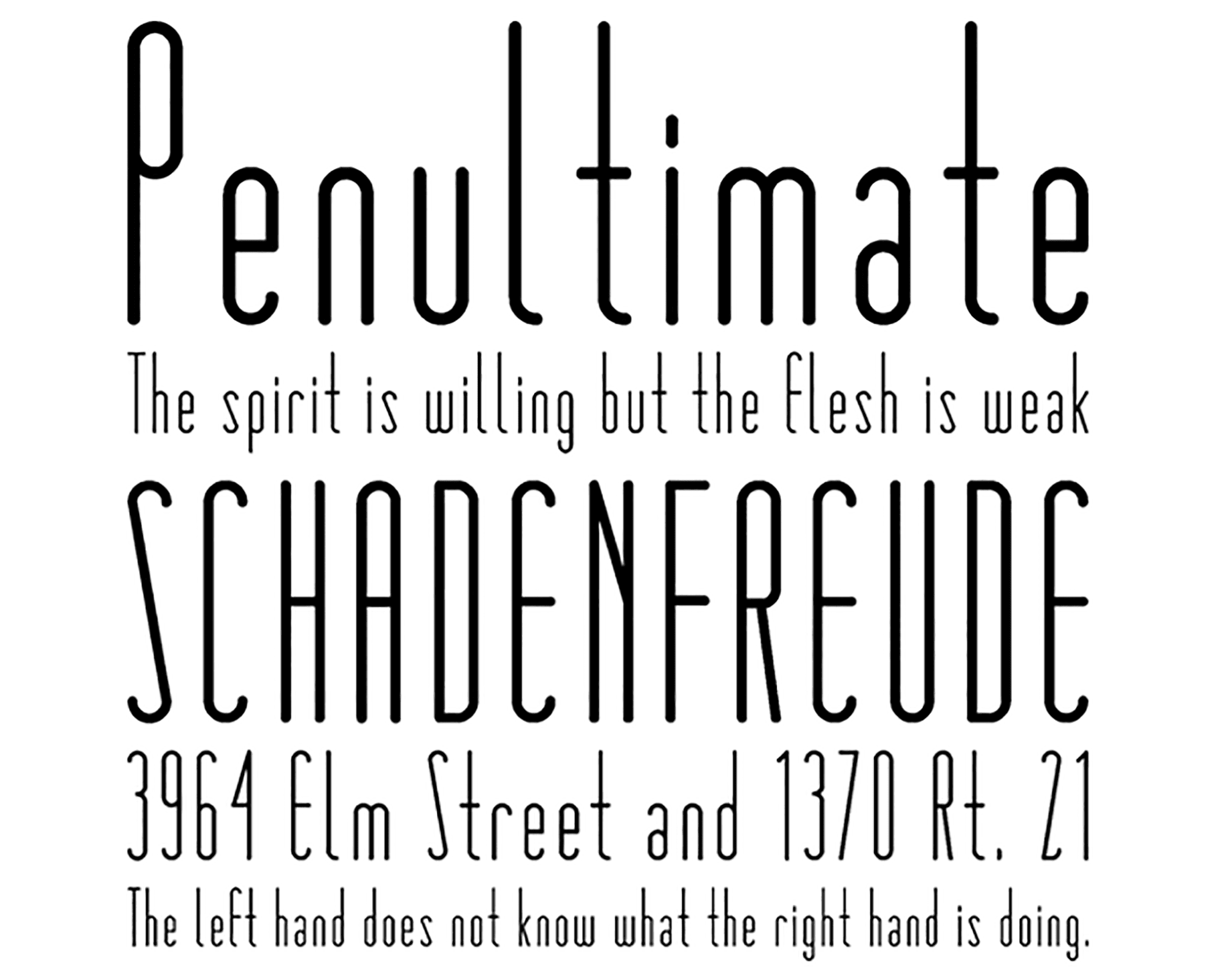 Penultimate font for dance school logo design