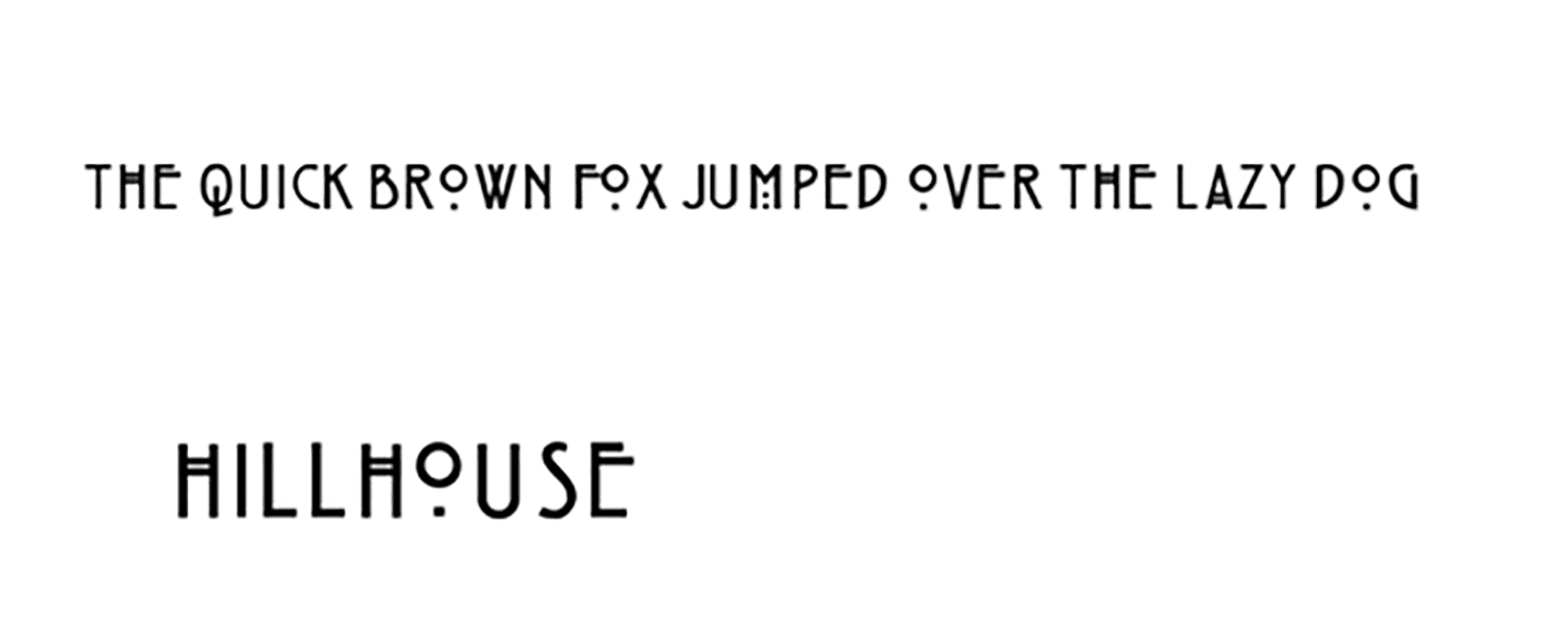 Hillhouse font for dance studio logo