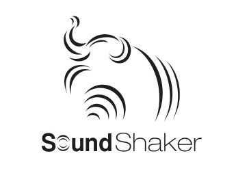 sound waves elephant logo for electronics company