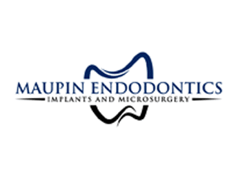 dental logo design with abstract linear illustration of tooth