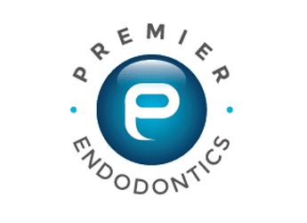 letter E in circle endodontic logo