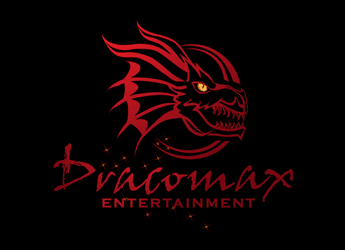 Dragon face icon in an entertainment logo