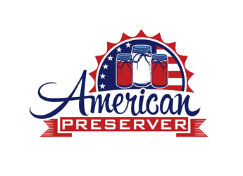 Patriotic Mason Jars in food logo design