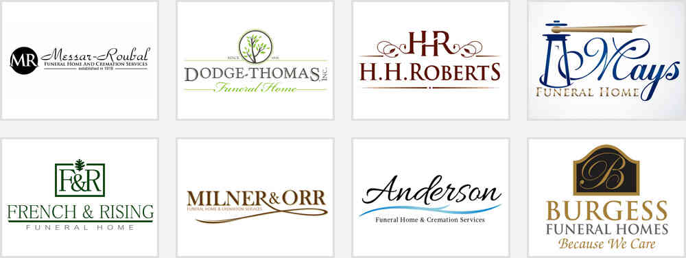 funeral home service logo design samples