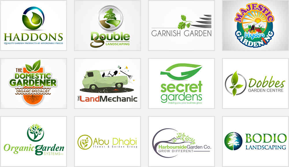 gardening and landscaping logos