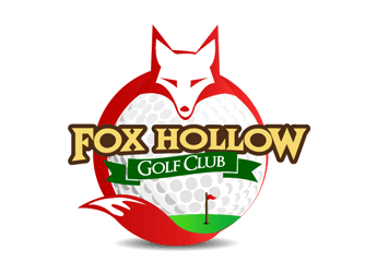 golfball in fox Logo for Golf Course