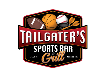 sports balls and grill illustration for logo design contest