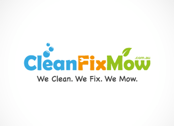 bubbles leaves and negative space wrench in handyman shop logo