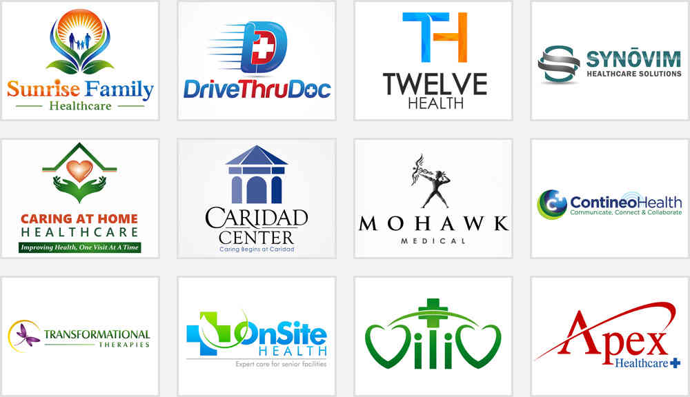 healthcare and hospital logo design contest samples