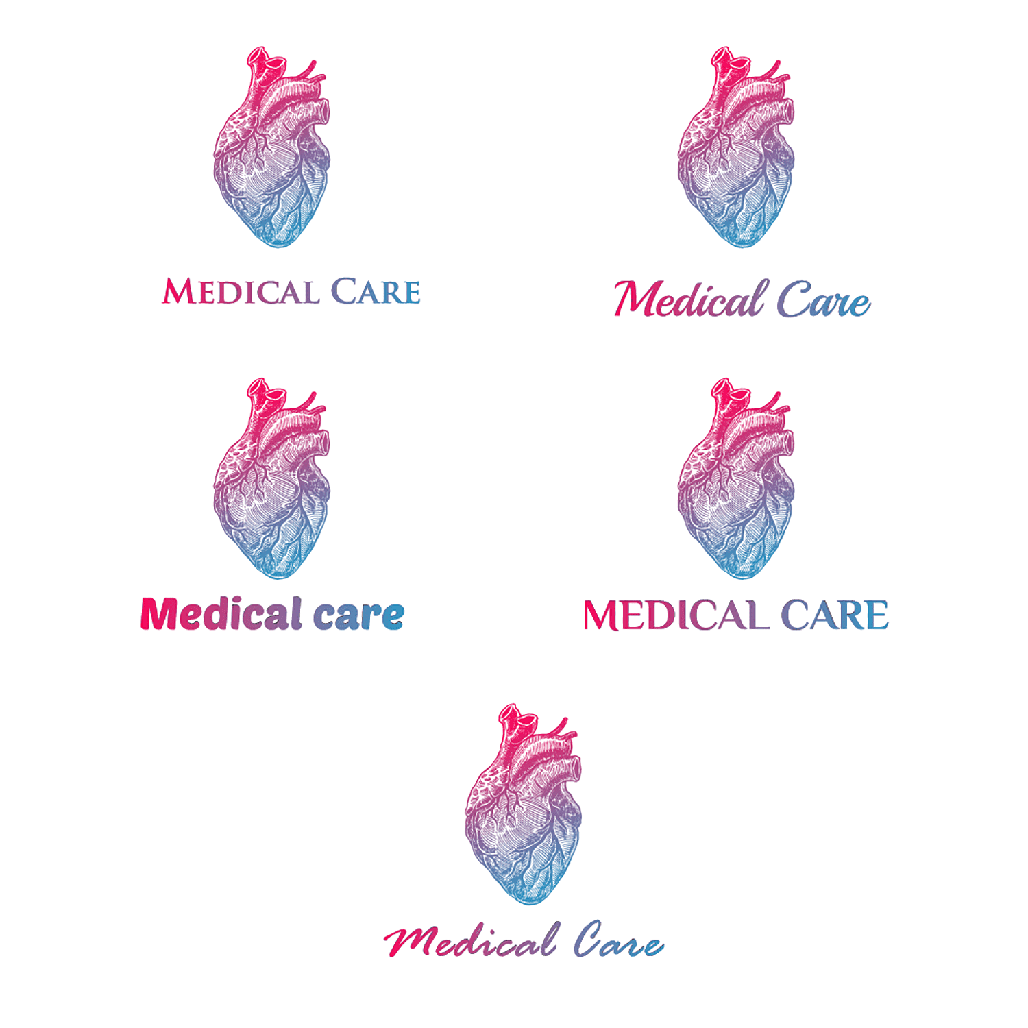 font types for hospital and healthcare logo design