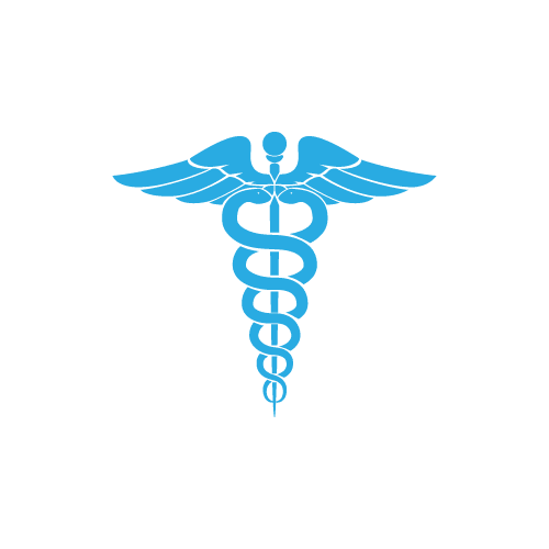 caduceus symbol in healthcare logo