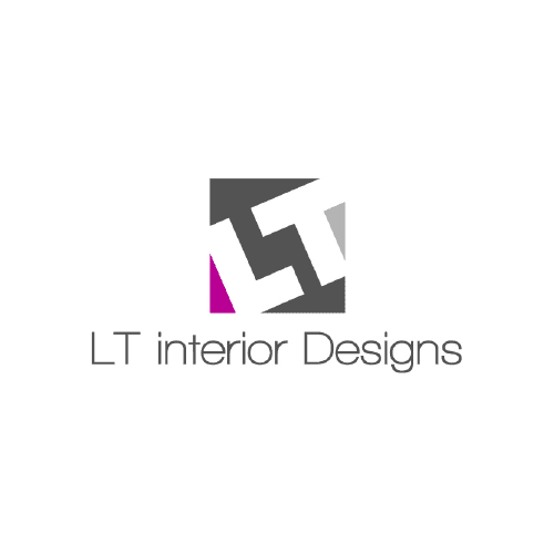 lettermark in square interior design company logo