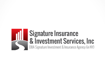 road and growing graph bars investment services logo