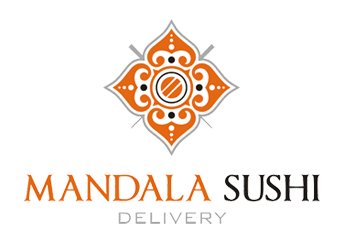 Japanese mandala sushi restaurant logo