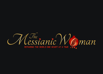 pomegranate in letter O icon for Jewish messianic logo design