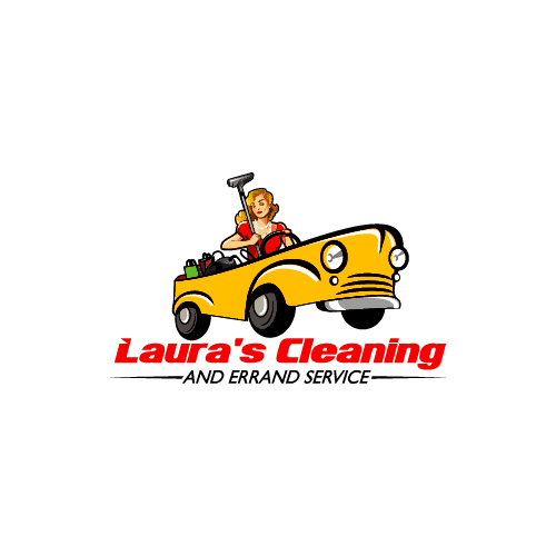maid in car cleaning service logo