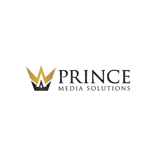 abstract crown symbol for media company