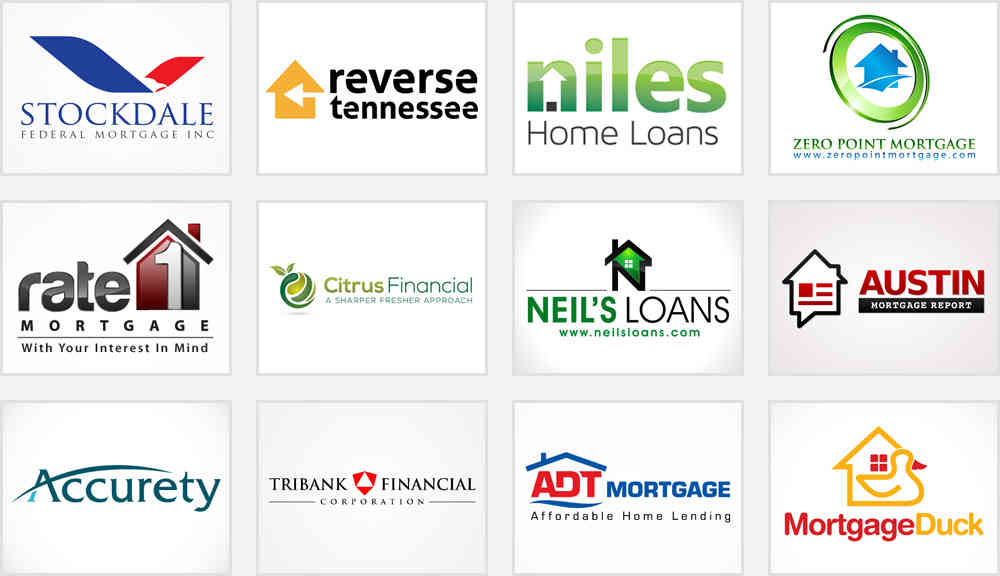 mortgage firm and home loan company logos ideas