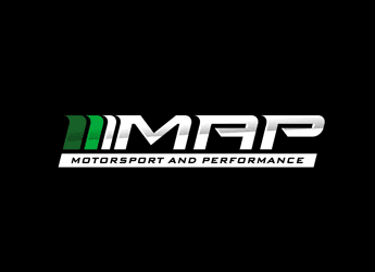 letters M, A and P in motorsports logo