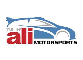 SUV outline in motorsports logo