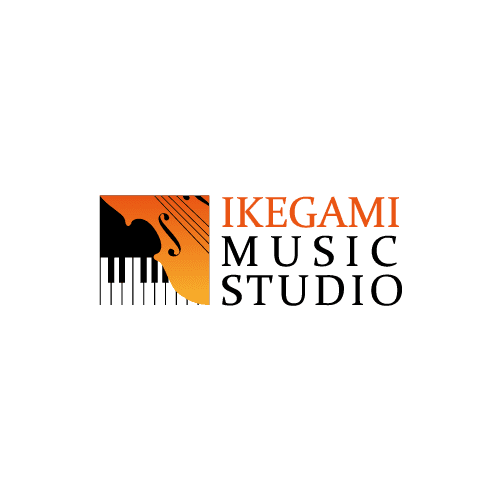 piano keys logo for music studio
