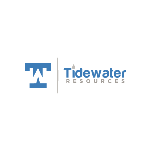 letter T logo for water utility company