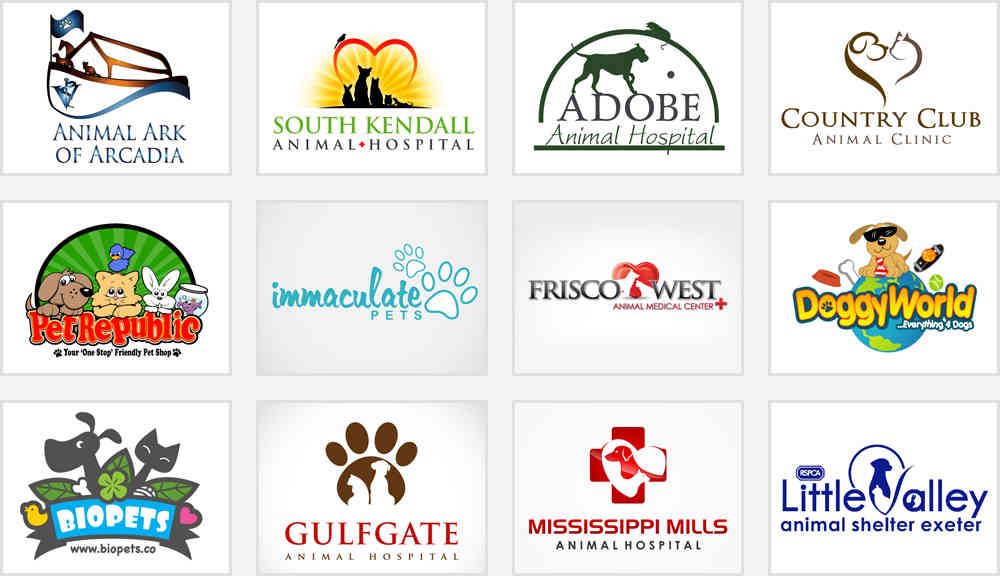 pet shop and veterinary logos