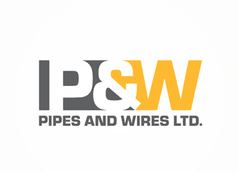 letter P&W plumbing logo