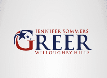 red blue two swoosh letter G with stars logo