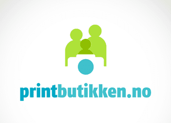 abstract family icon and camera printing logo