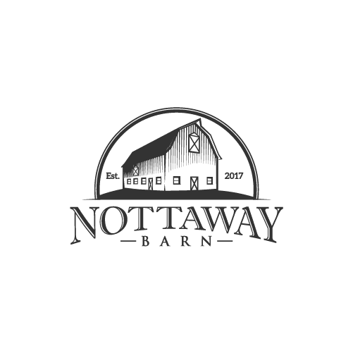 barn house illustration logo for retail service