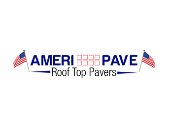 tile and american flags logotype