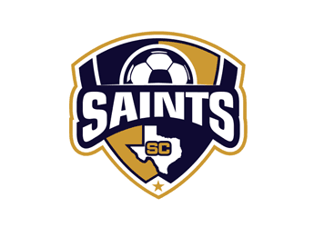 soccer team logo with ball, map, shield and banner