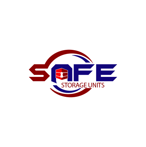 safety box with keyhole icon for self storage business logo